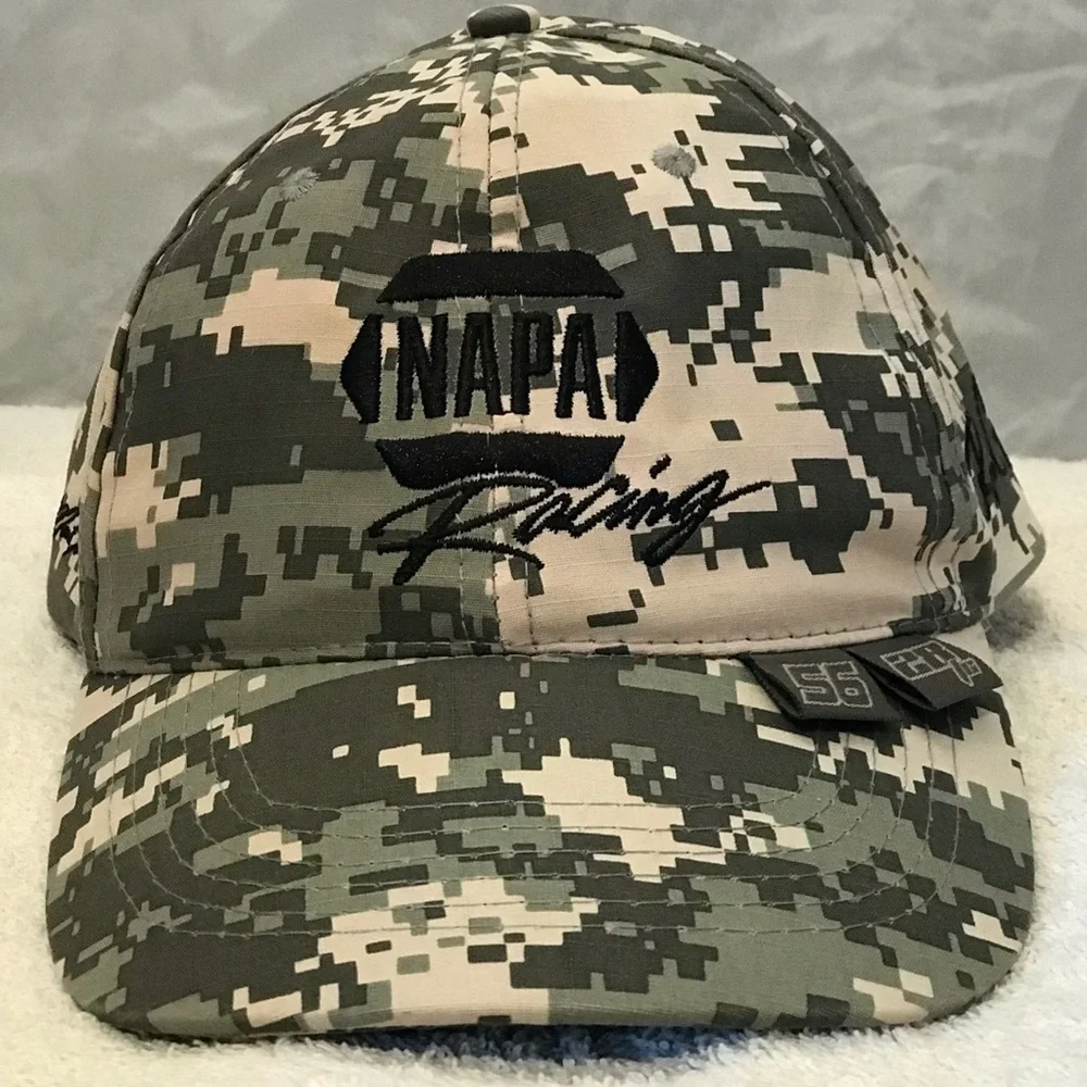 NAPA Racing Martin Truex Ron Capps Adjustable Camou Cap